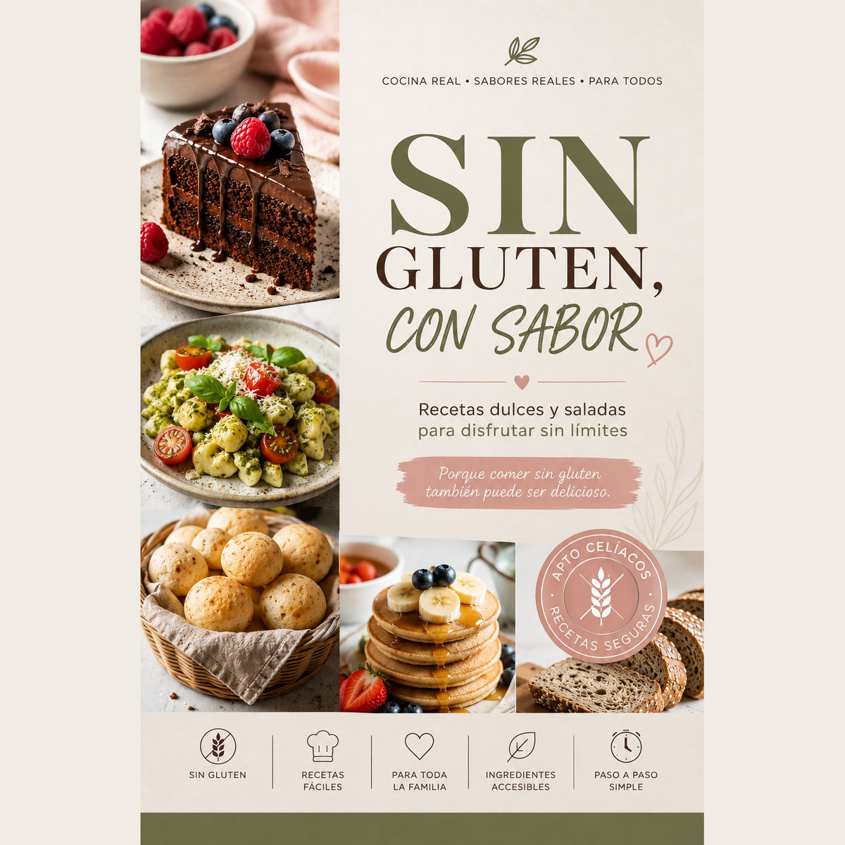 SIN GLUTEN, CON SABOR Recetas dulces y saladas para disfrutar sin límites